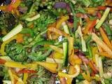 A picture of Stir fried mixed vegetables (Ratatouille).