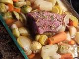 A picture of Corned Beef & Vegetable Bake.