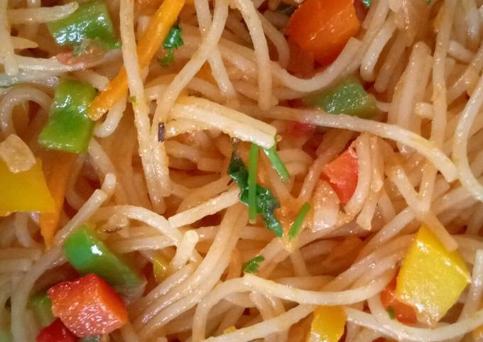 A picture of Veggie spaghetti.