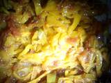 A picture of Tumeric cabbage.