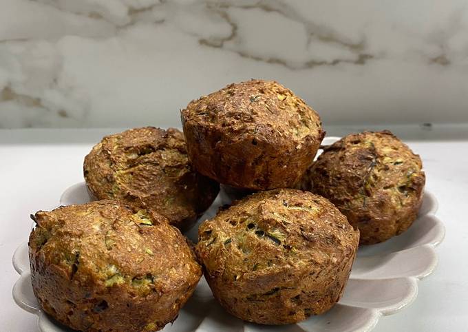 A picture of Tasty Vegan-friendly Zucchini Muffins.