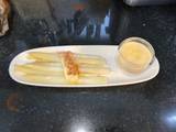 A picture of White asparagus - sous vide.