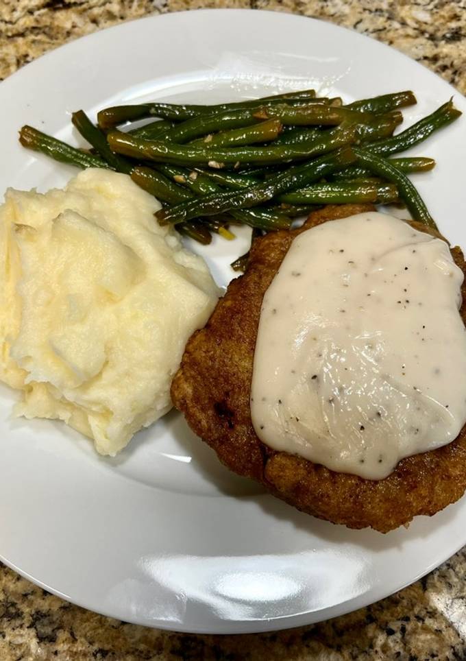 A picture of Chicken Fried Deer Steak.