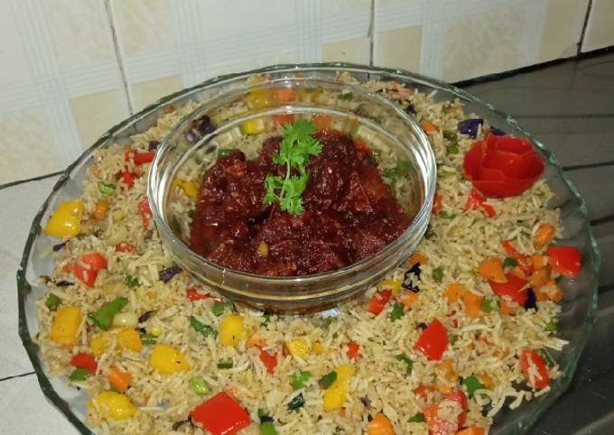 A picture of Vegetable rice.