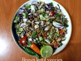 A picture of Brown lentil veggies salad 🥗.