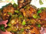 A picture of Vegetable Manchurian.