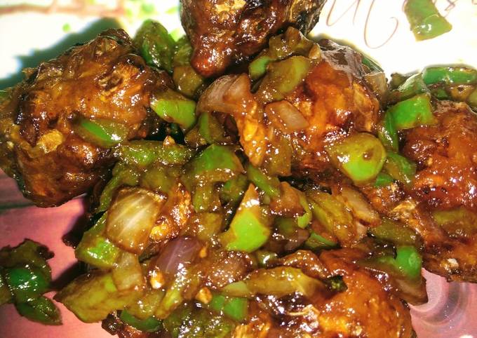 A picture of Vegetable Manchurian.