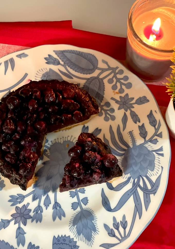 รูปของ Blueberry Flan Pie 🫐🥧บลูเบอร์รี่คัสตาร์ดพาย🎄🎁