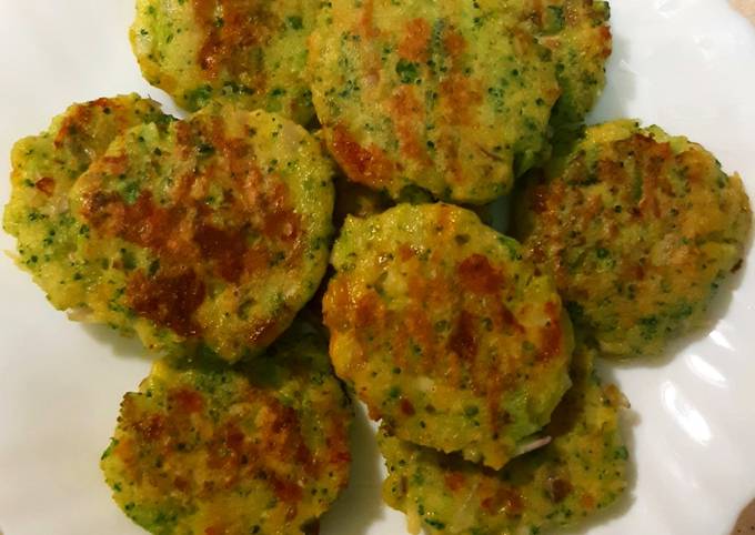 A picture of Fried Broccoli with Cheese and bread Crumbs.