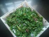 A picture of Fried sukuma wiki.