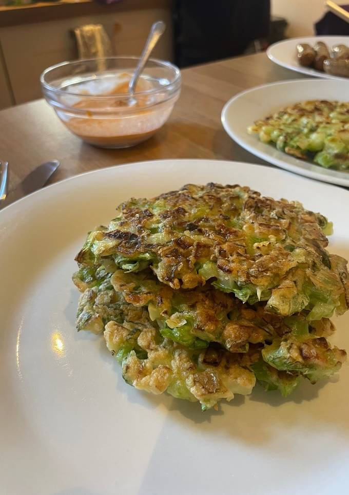 A picture of Fridge Raid Pancakes (Vegetable Fritters) - GF.