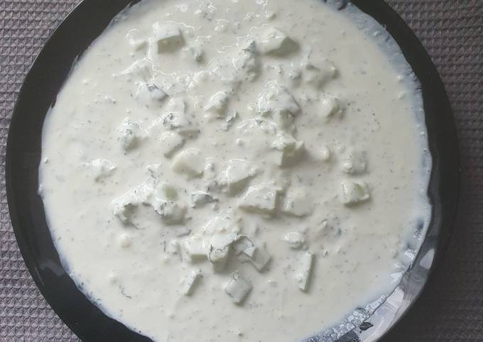 A picture of Cucumber Raita.