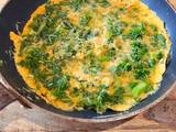 A picture of Curly kale omelette.