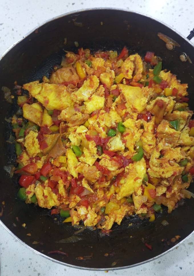 A picture of Stewed scrambled eggs.