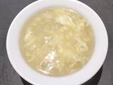 A picture of Cream Corn Soup with Fish Maw.