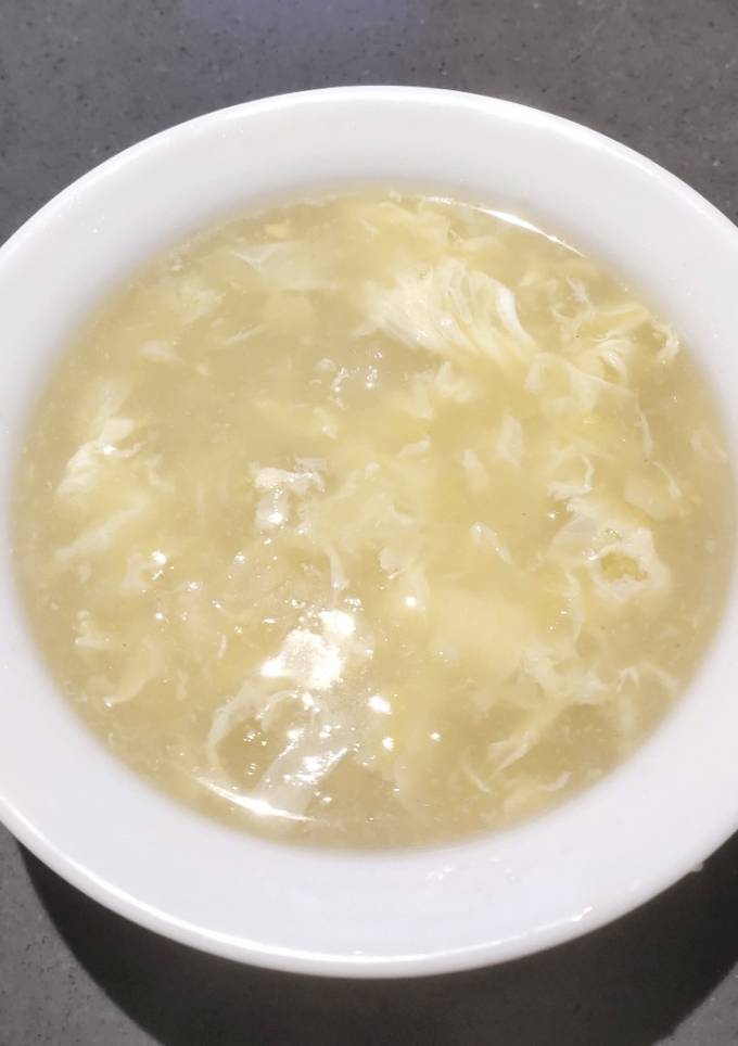 A picture of Cream Corn Soup with Fish Maw.