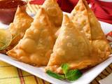 A picture of Kenyan Potato Samosas.