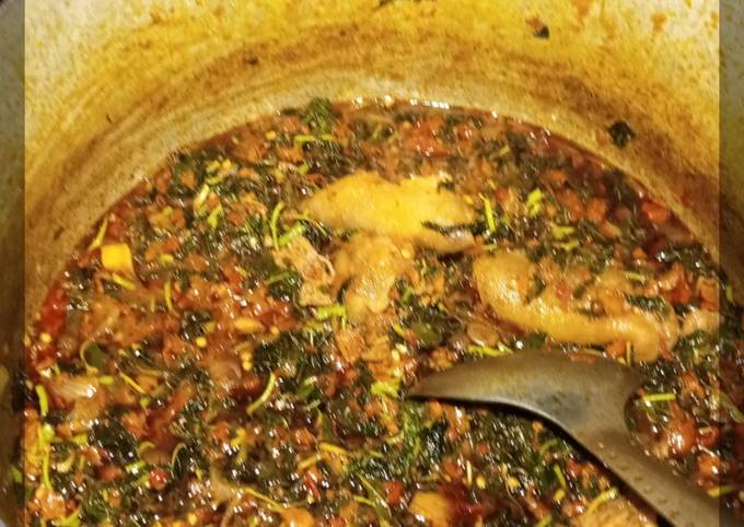 A picture of Vegetable stew(Efo.