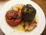 A picture of Greek Stuffed Vegetables/ Gemista.