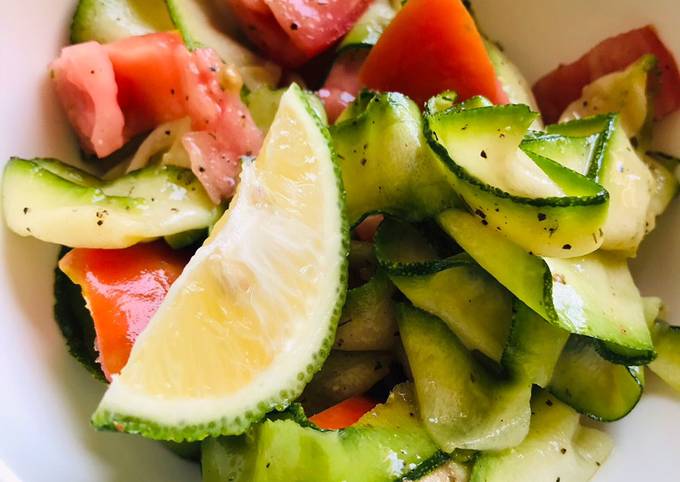 A picture of Zucchini Salad.