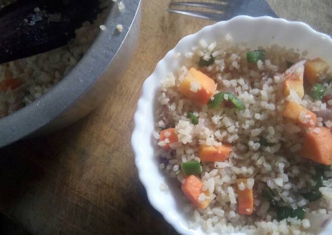 A picture of Spicy vegetable rice.