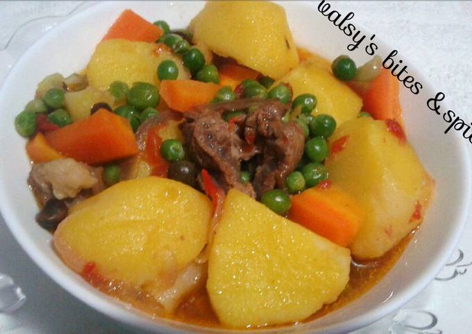 A picture of Vegetable stew.