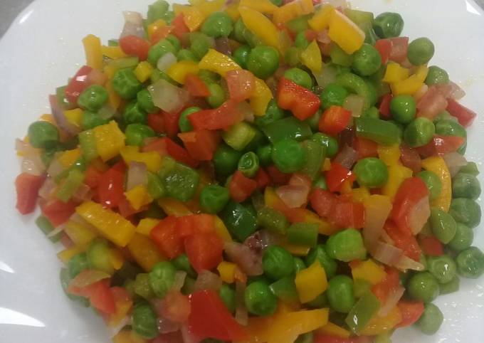 A picture of Buttered Sauteed mixed vegetables.