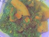 A picture of Edikang ikong: vegetable soup.