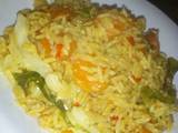 A picture of Vegetable jollof rice.