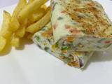 A picture of Rolled vegetable omelette.