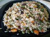 A picture of Vegetable pulao/pilau.