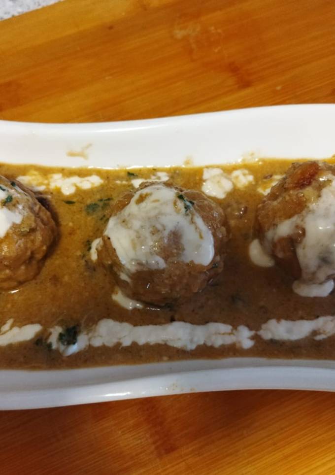 A picture of Malai kofta.