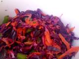 A picture of Purple Cabbage Raisins Salad.