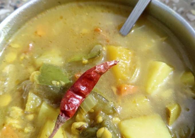 A picture of One Pot Wholesome Curried Vegetables.