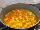 A picture of Vegetable soup for cold winter days.