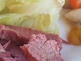 A picture of Instant pot corned beef and vegetables.