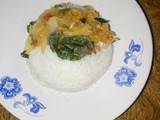 A picture of Plain rice with veges# authormarathon.