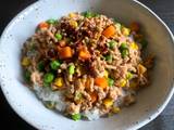 A picture of Mixed Vegetables & Mince Rice Bowl.