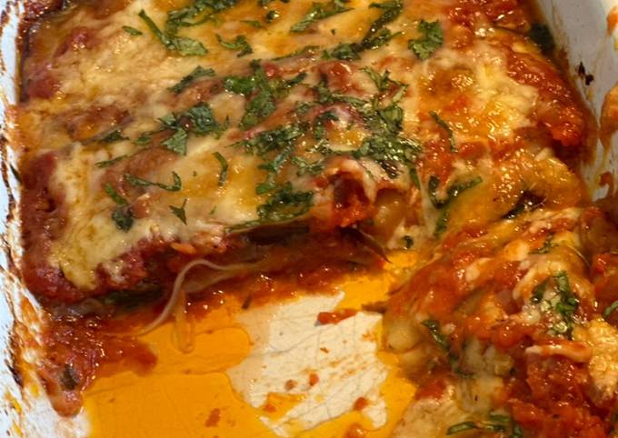 A picture of Eggplant parmigiana.