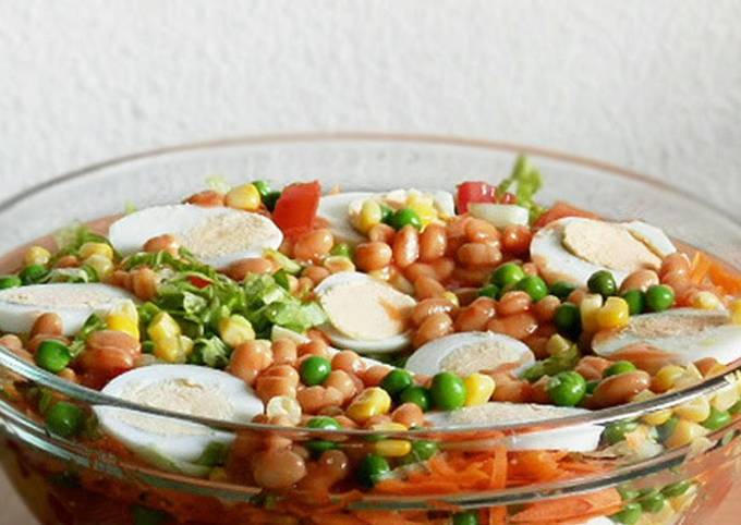 A picture of Nigerian Vegetable Salad.