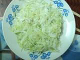 A picture of Steamed cabbage #seasonalingredientscontest#.