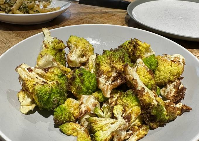 A picture of Air fried Romanesco Broccoli.