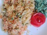 A picture of Vegetable rice #newauthourschalleng.