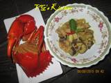 A picture of Mangrove Crab with Coconut Milk Vegetables (KEPITING KARAKA).