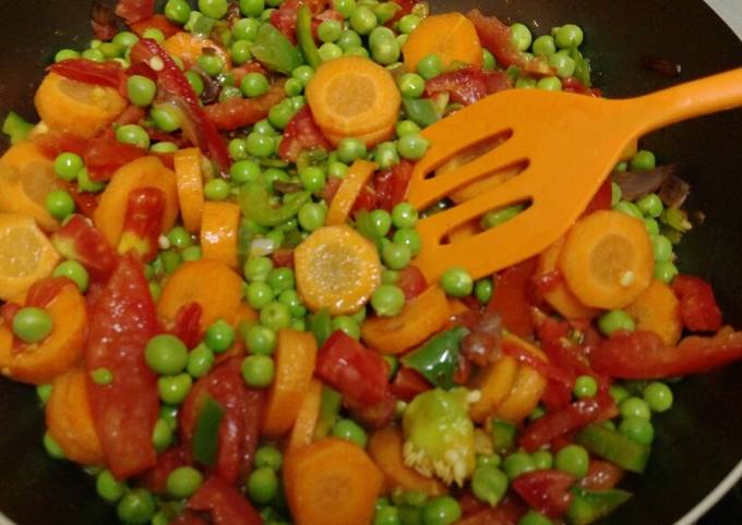 A picture of Vegetable stir fry #author Marathon, Mombasa.