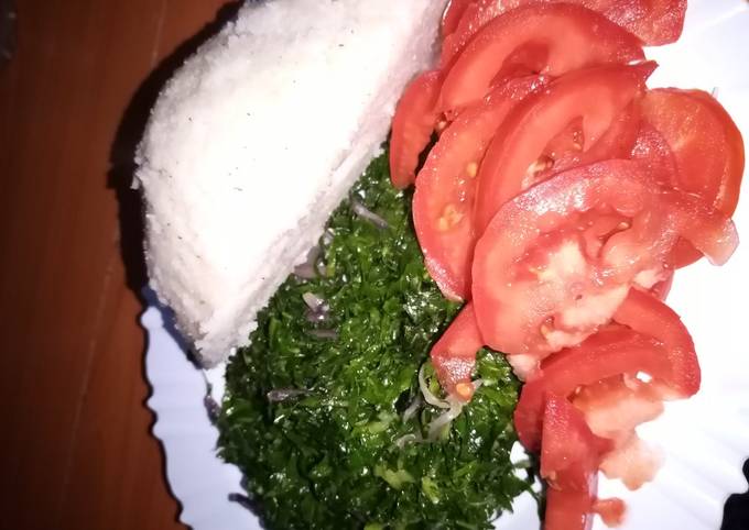 A picture of Fried sukuma wiki #recipemarathon.