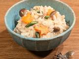 A picture of ★Rice cooked with chia seeds and vegetables★.