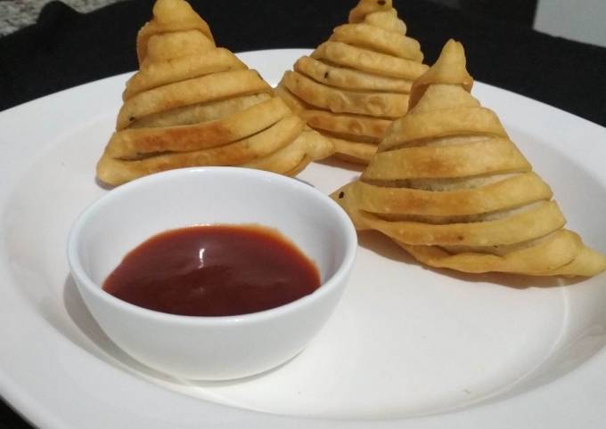 A picture of Layered Vegetable Samose.