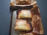 A picture of Two Cheese and Onion Shortcrust Pastry Pasties.