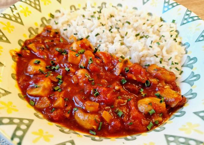 A picture of White Mushroom Curry (Vegan).